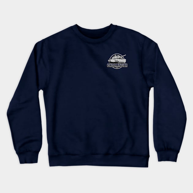 Challenger 2 Tank (Small logo) Crewneck Sweatshirt by TCP